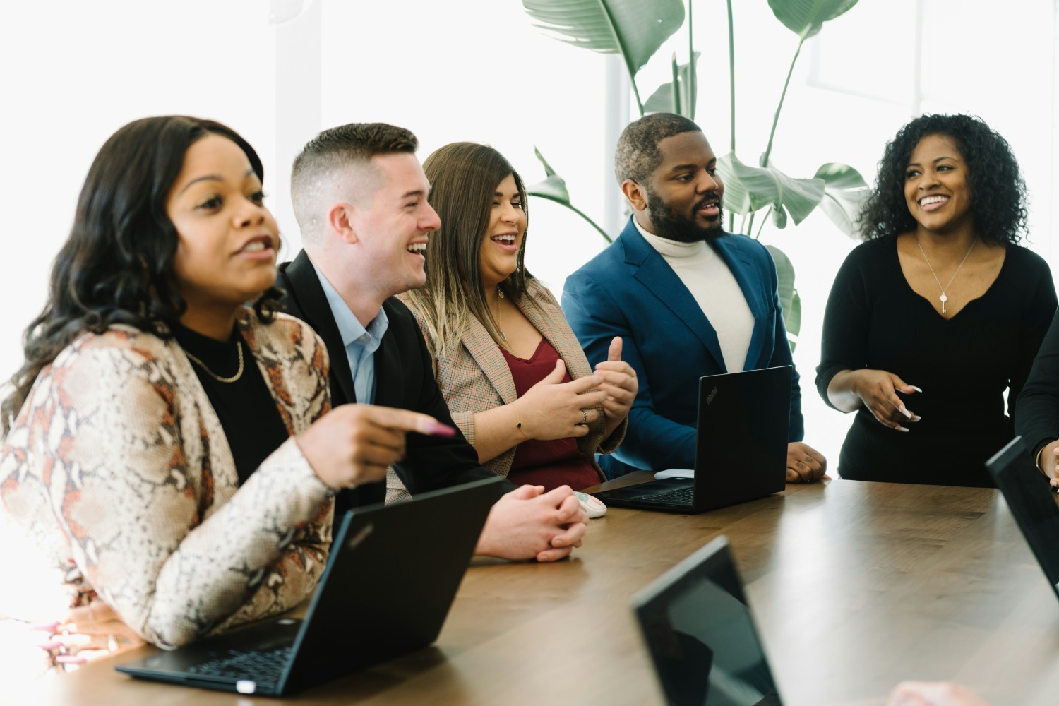 Team meetings allow for synergy and interdepartmental connectedness. 