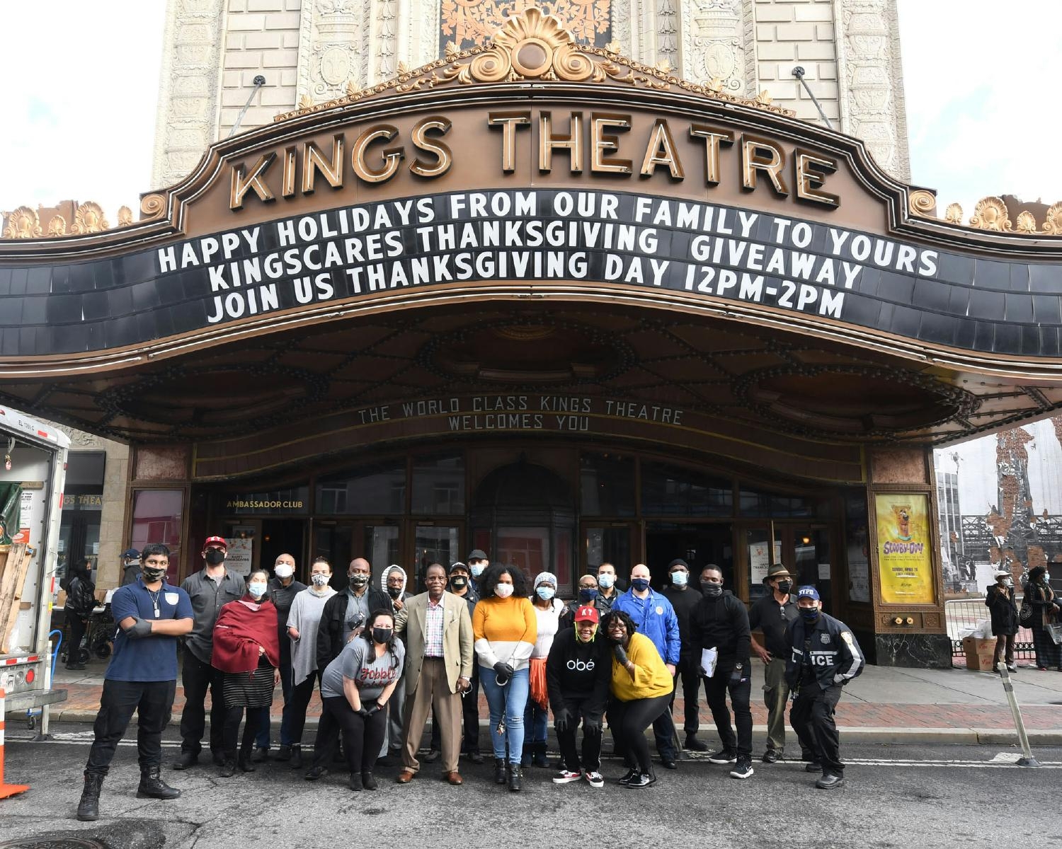 One ATG venue, the Kings Theatre, offers The Kings Cares Thanksgiving Luncheon which provides 450+ hot plates to locals.