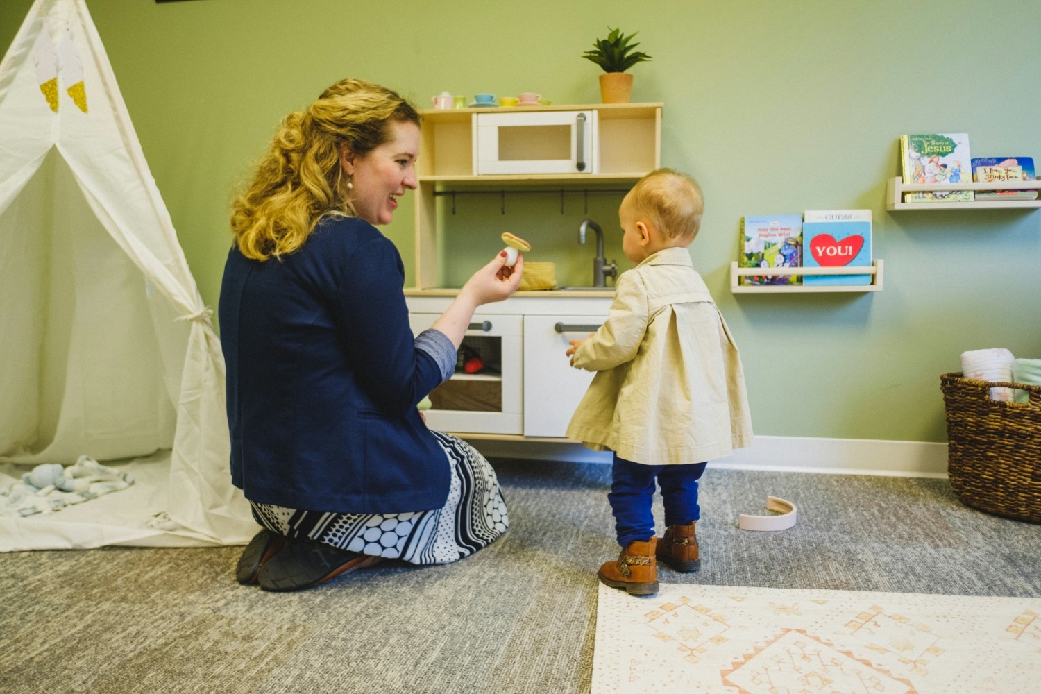 Ascension fosters a healthy work-life balance by providing spaces where employees can bring their kids to the office.