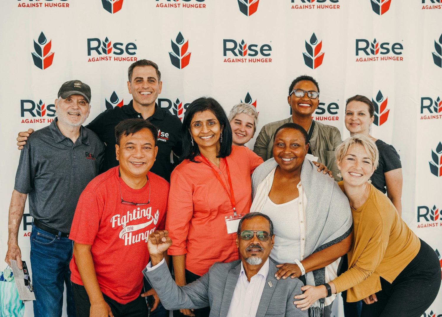 Bringing the world together, our Founder, and members from Rise Against Hunger US, Philippines  and India. 