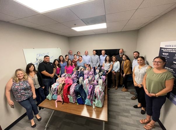 Back-to-school backpacks for the Airport neighborhood elementary school