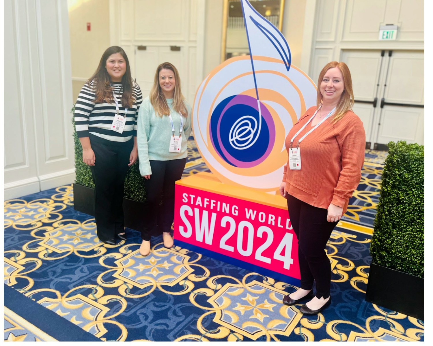 Always learning! Just some of our staff at Staffing World learning new skills to serve our communities and schools. 