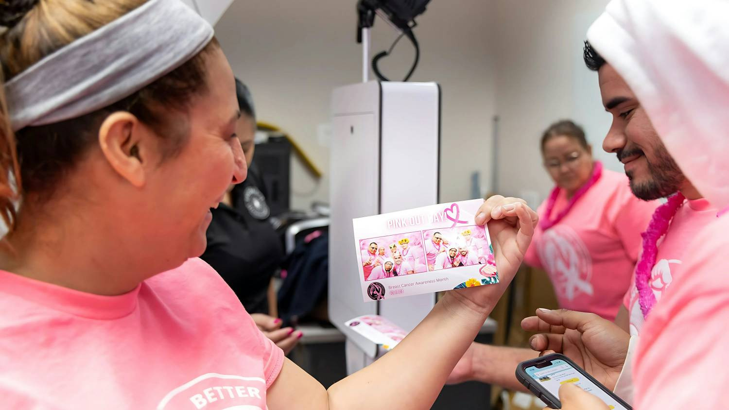 In addition to raising awareness for breast cancer, Pink Out Day gave team members an opportunity to bond.