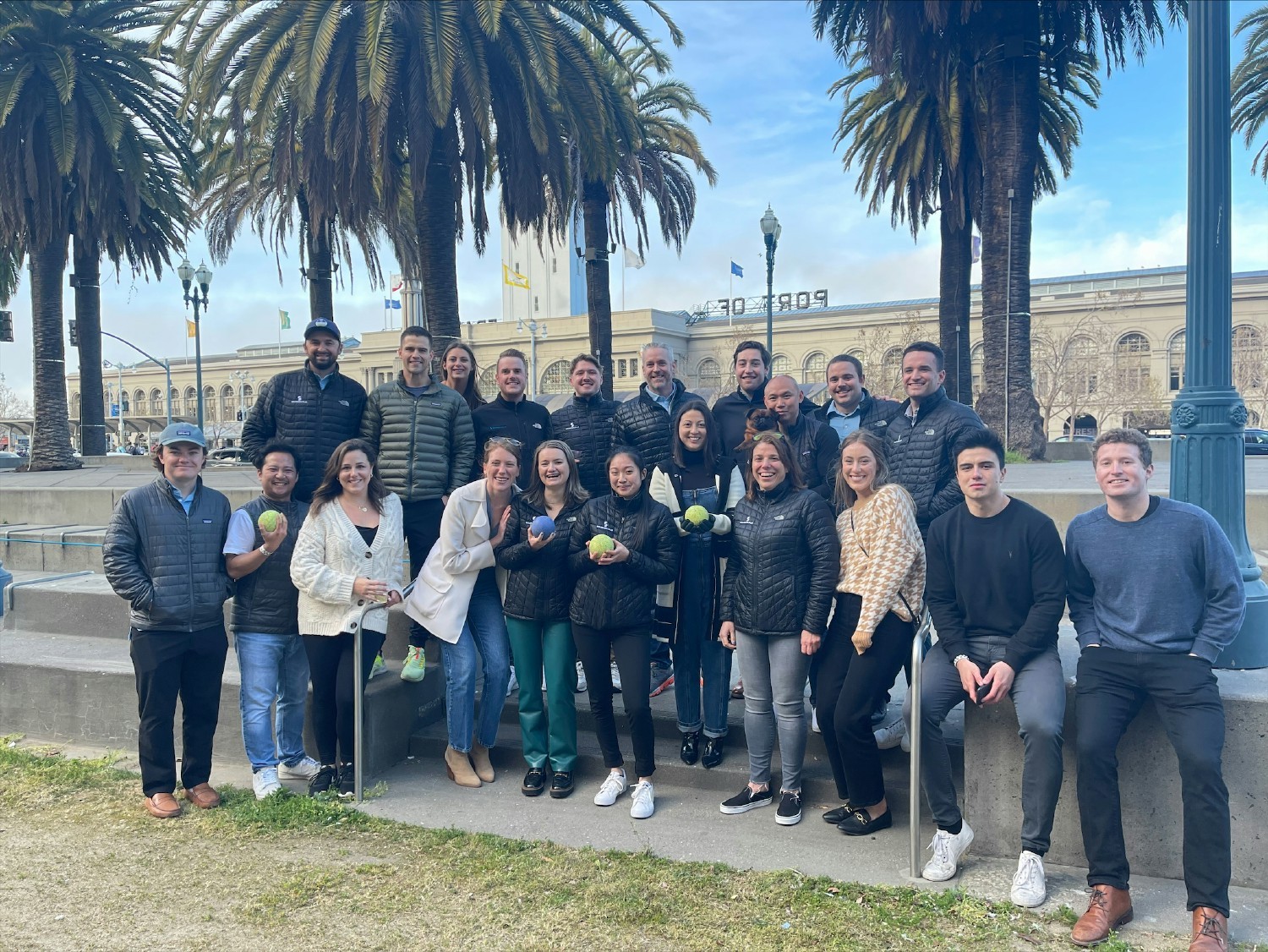 Our San Francisco office at a bocce ball team event.