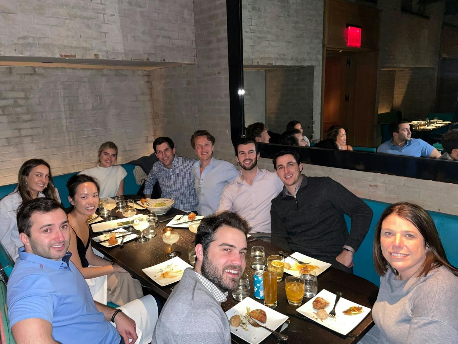 Our CS and Sales team enjoying dinner in NY.