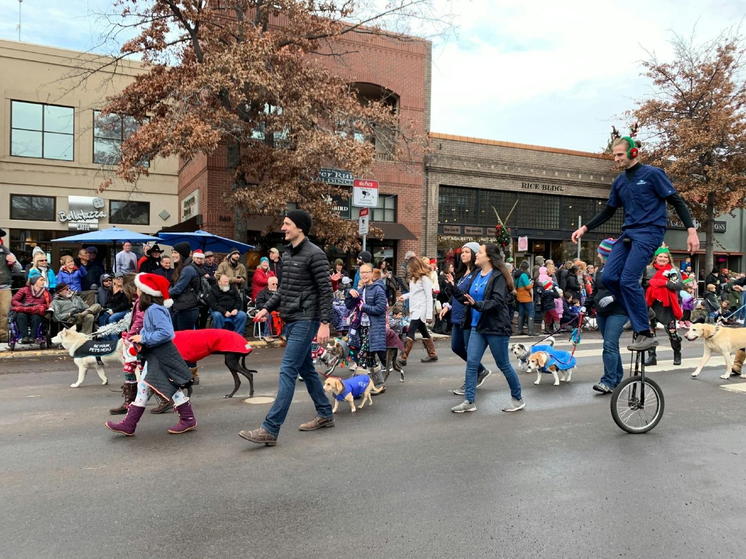 Participating in our local Christmas parade