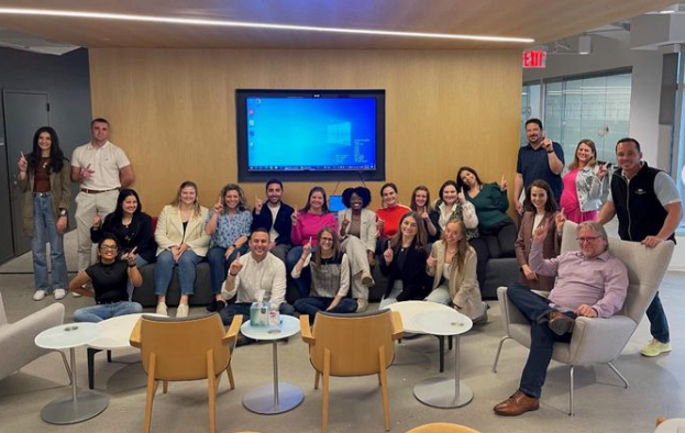 Team members in our Connecticut office tuning in to celebrate HCG's Best of the Best Awards!