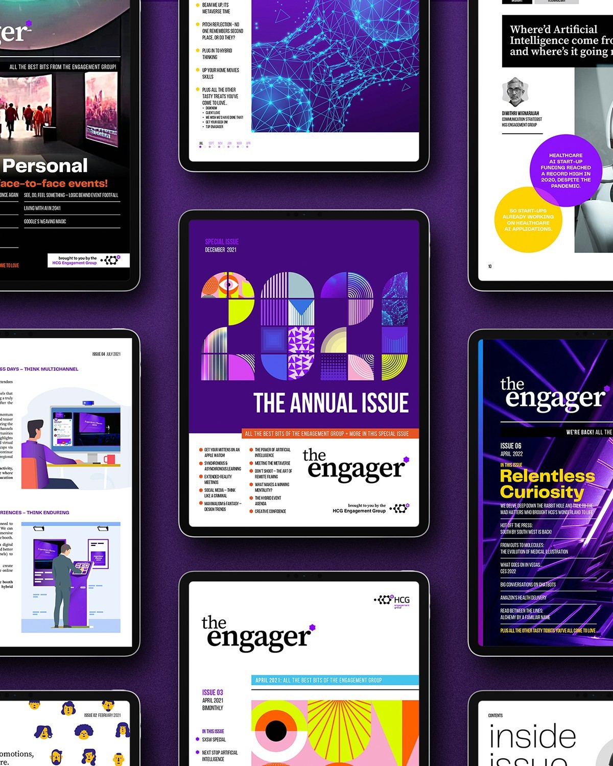 The Engager is an interactive newsletter distributed both internally to our employees, and externally to our clients.