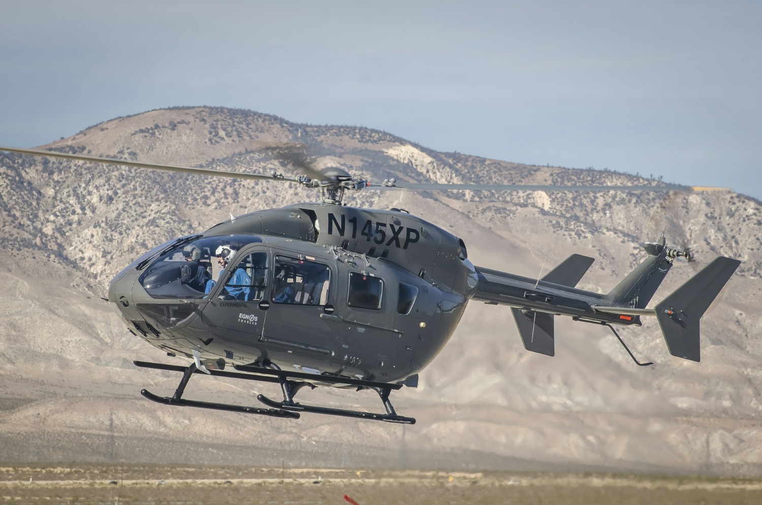 NTPS EC-145 landing at Mojave Air and Space Port