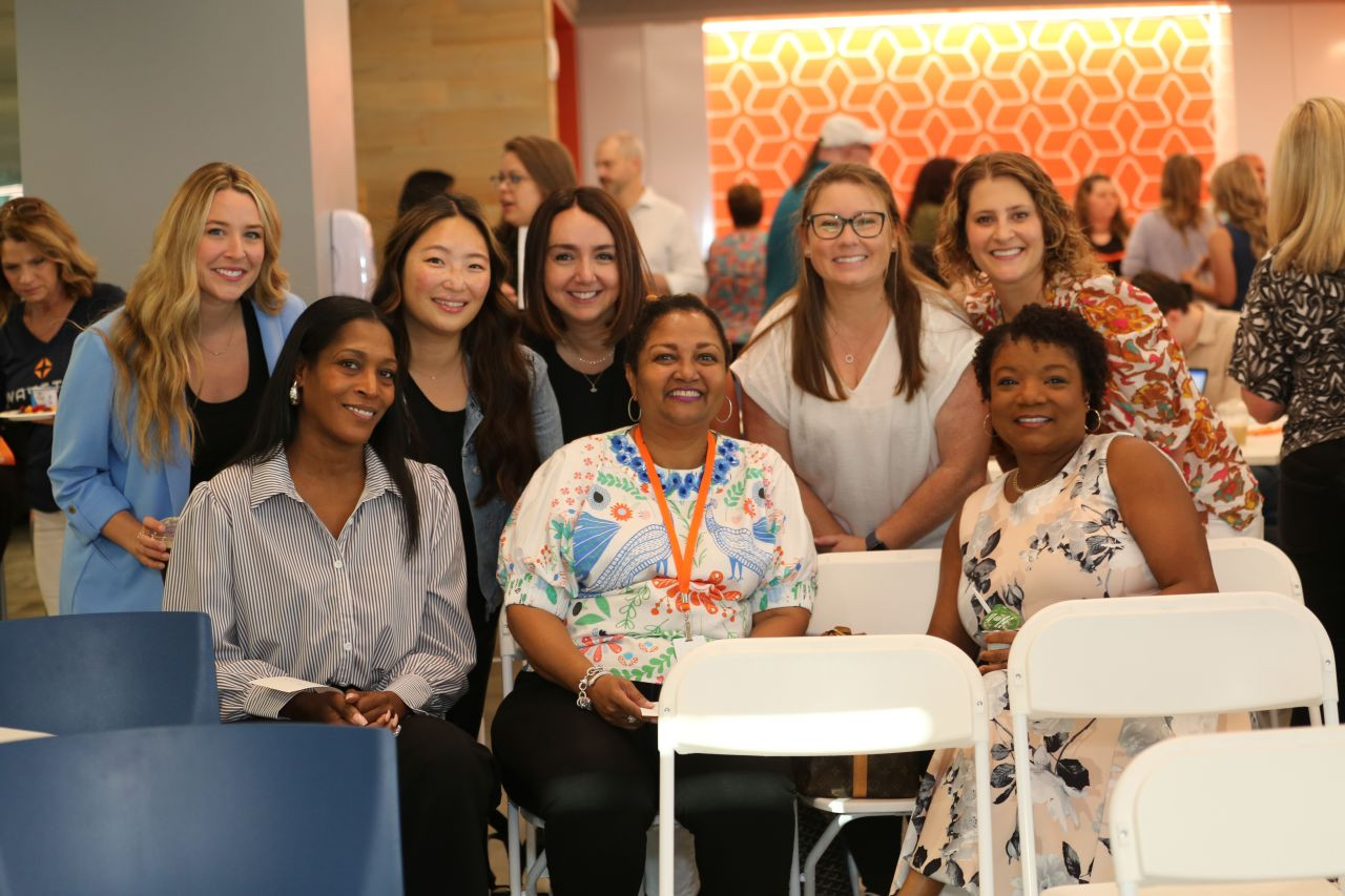 Waystar team members celebrate the company's launch on the Nasdaq Stock Exchange.