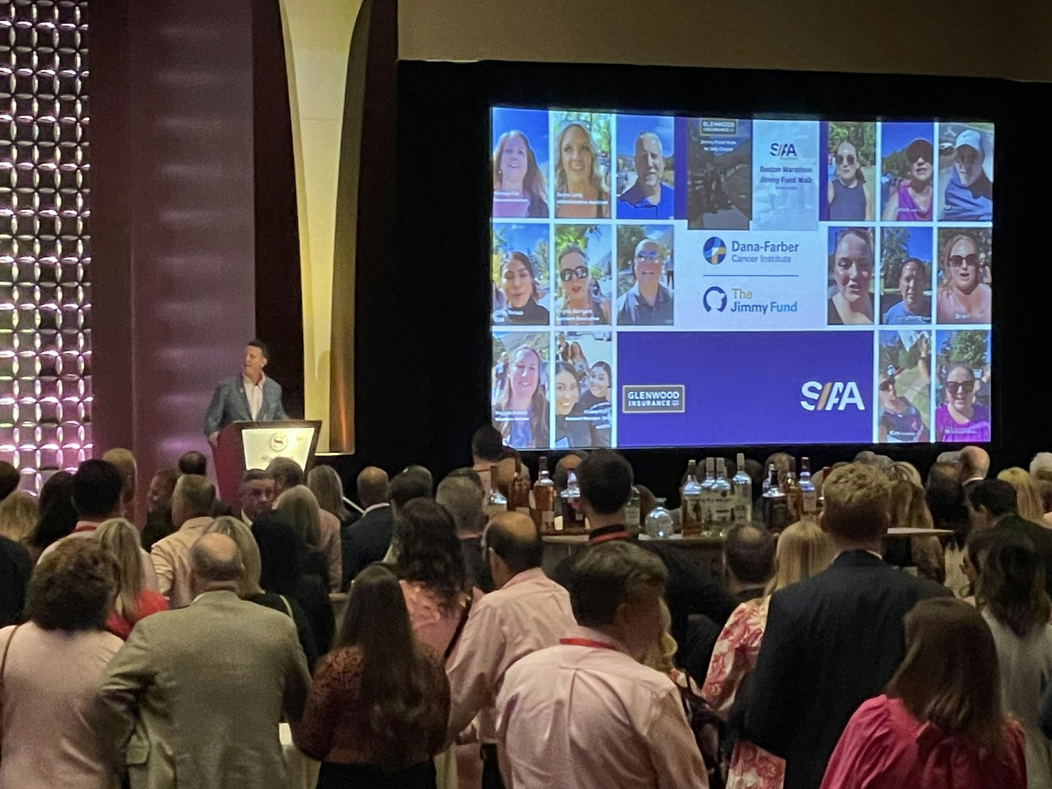 We are proud supporters of Dana Farber, and here Matt is sharing our fundraising success with agency principals.