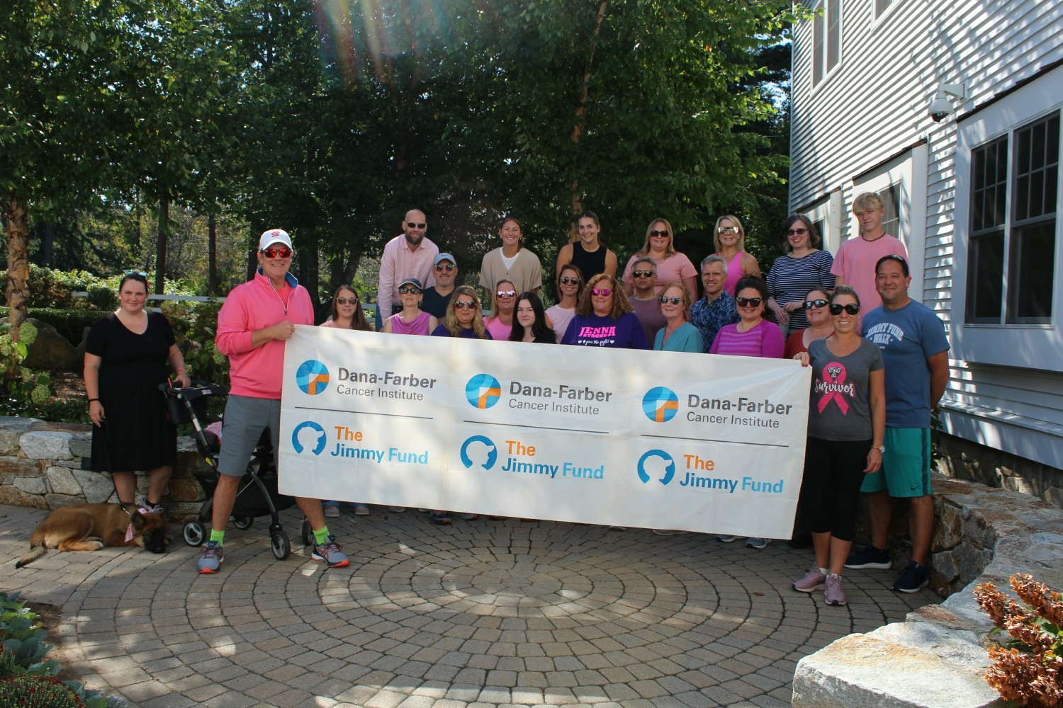 The Hampton, NH Team before they set out on our fundraising walk for Dana Farber Foundation.