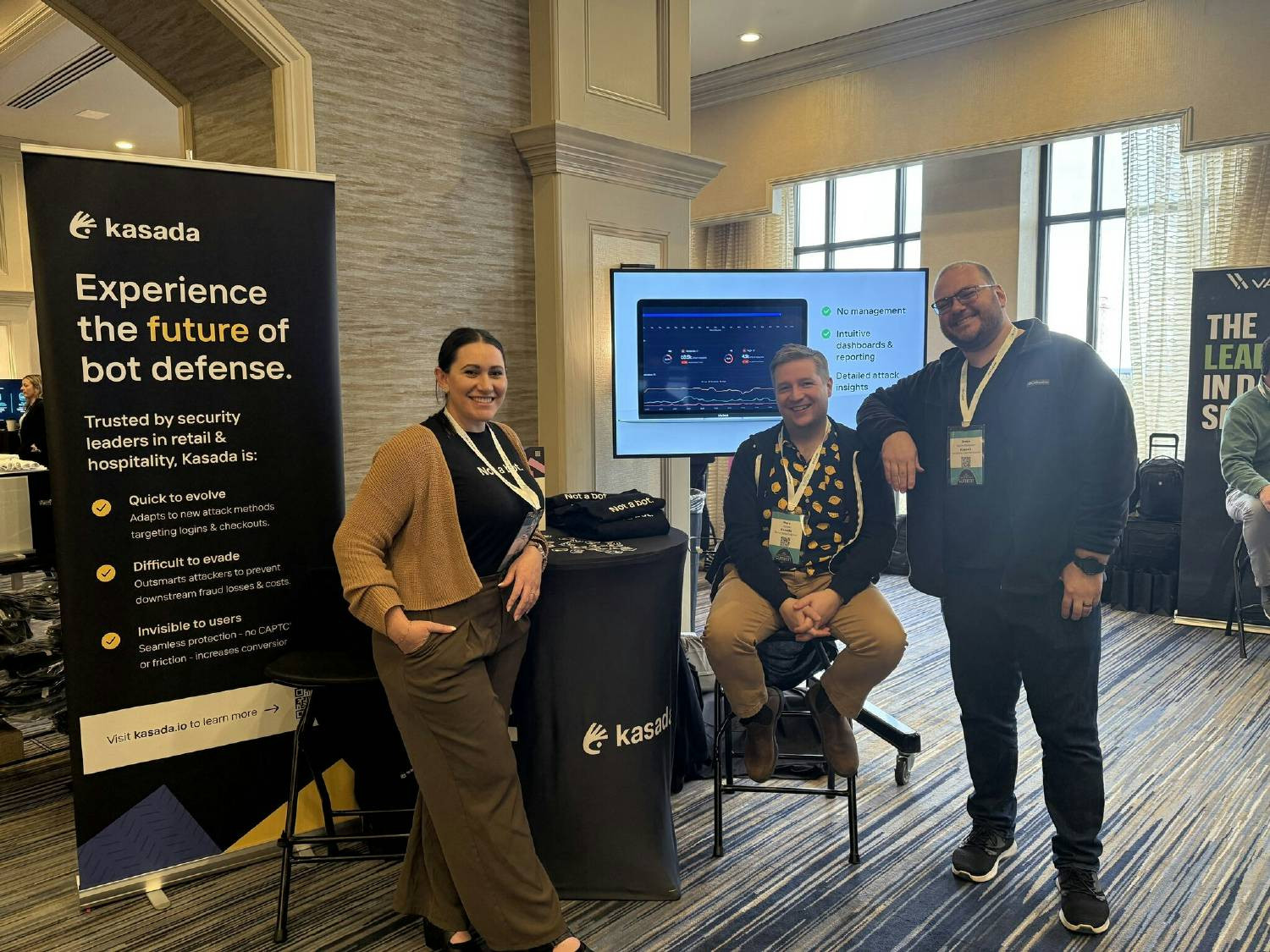 Some of the Kasada team at the at the #RHISAC Cyber Intelligence Summit!