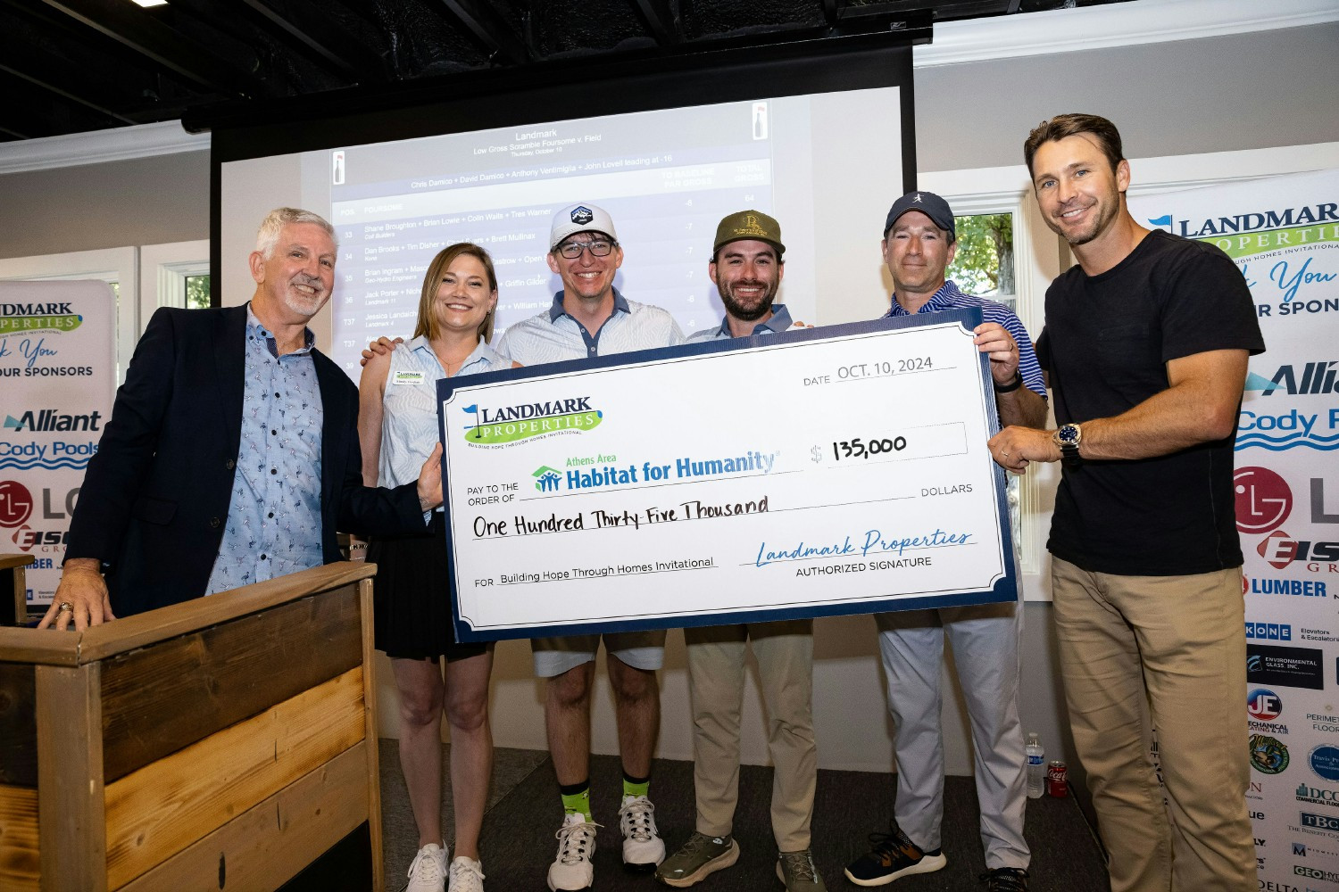 Landmark loves giving back to its community through its annual Charity Golf Tournament. 
