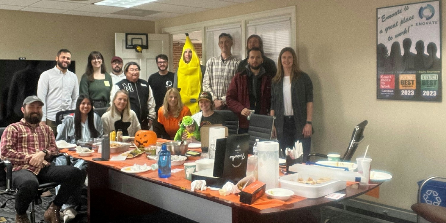 Enovate Halloween International Potluck hosted by our DE&I Committee