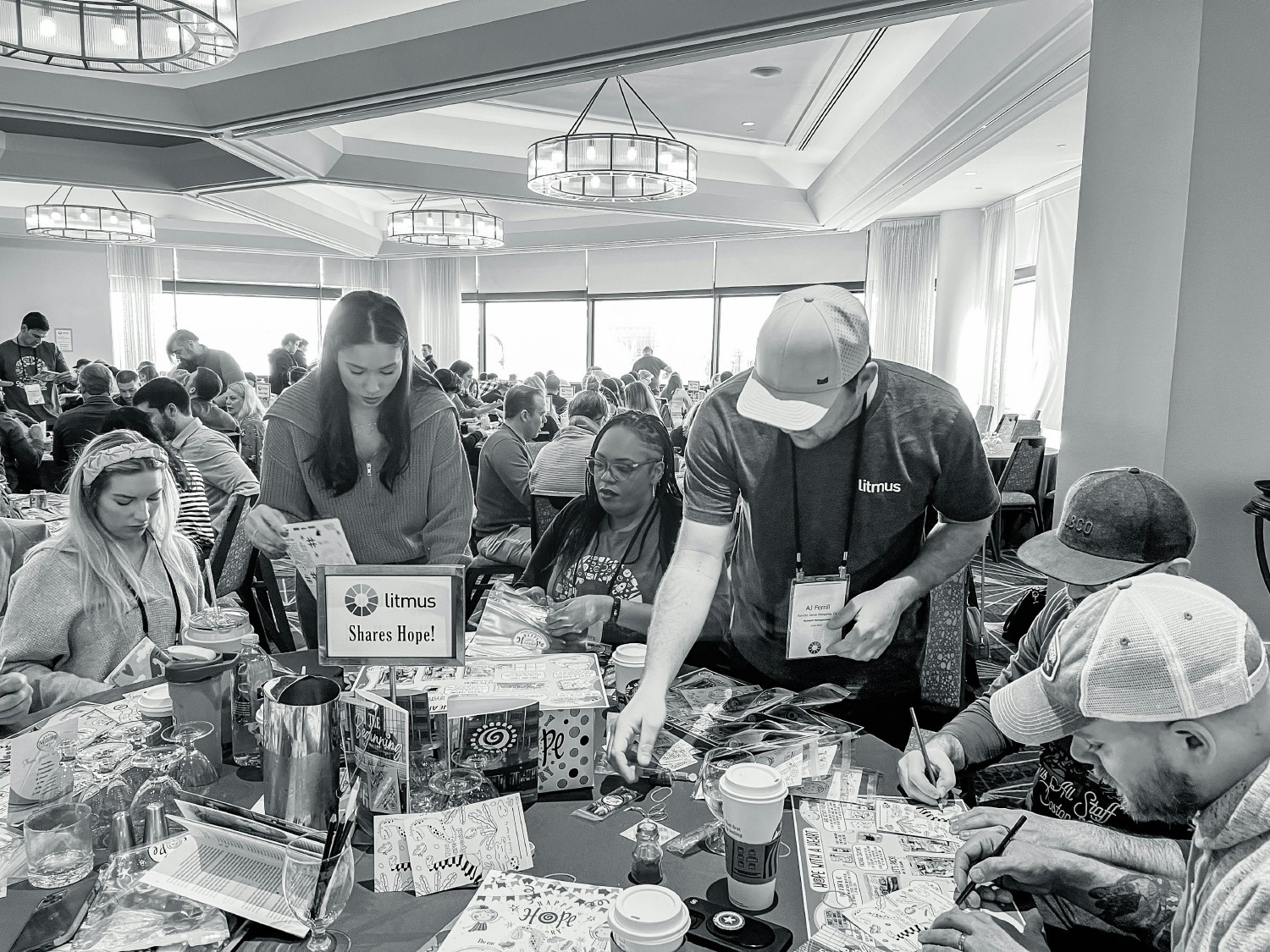 Employees as Litmus volunteering their time and enthusiasm in support of The Happy Hope Foundation.