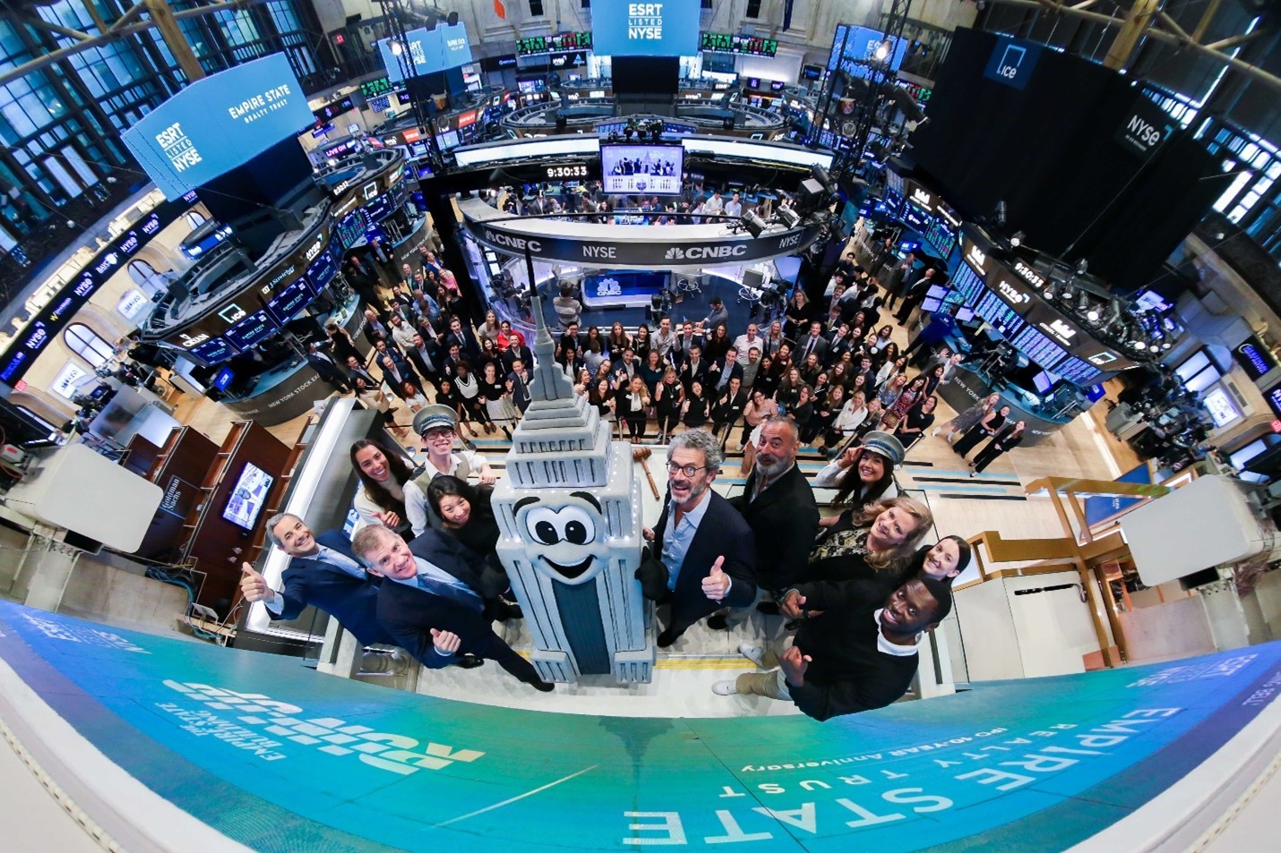 ESRT rings NYSE Opening Bell on October 4, 2023, to celebrate 10th anniversary of IPO.