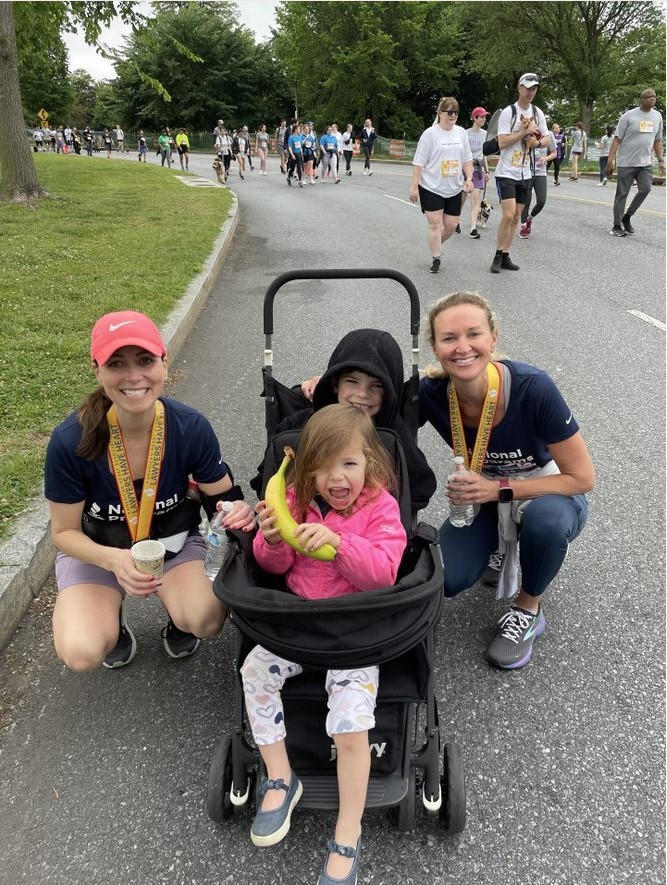 Employees and their families participating in the annual Lawyers Have Heart Run/Walk in Washington, DC