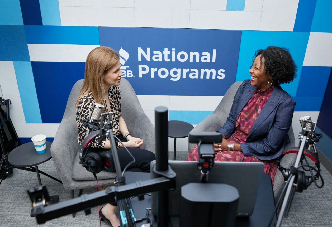 BBB National Programs’ employees participate in a media interview