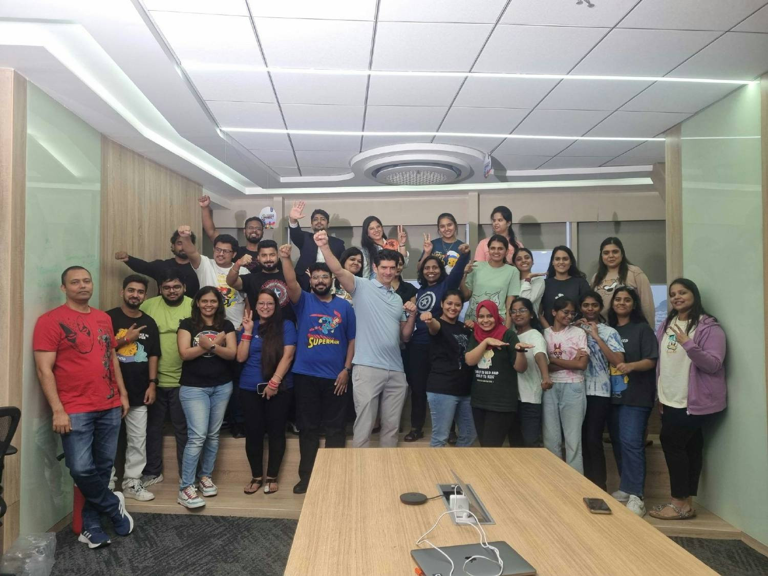 Our CEO, Gabe Rogol, visiting the Hyderabad Office on 