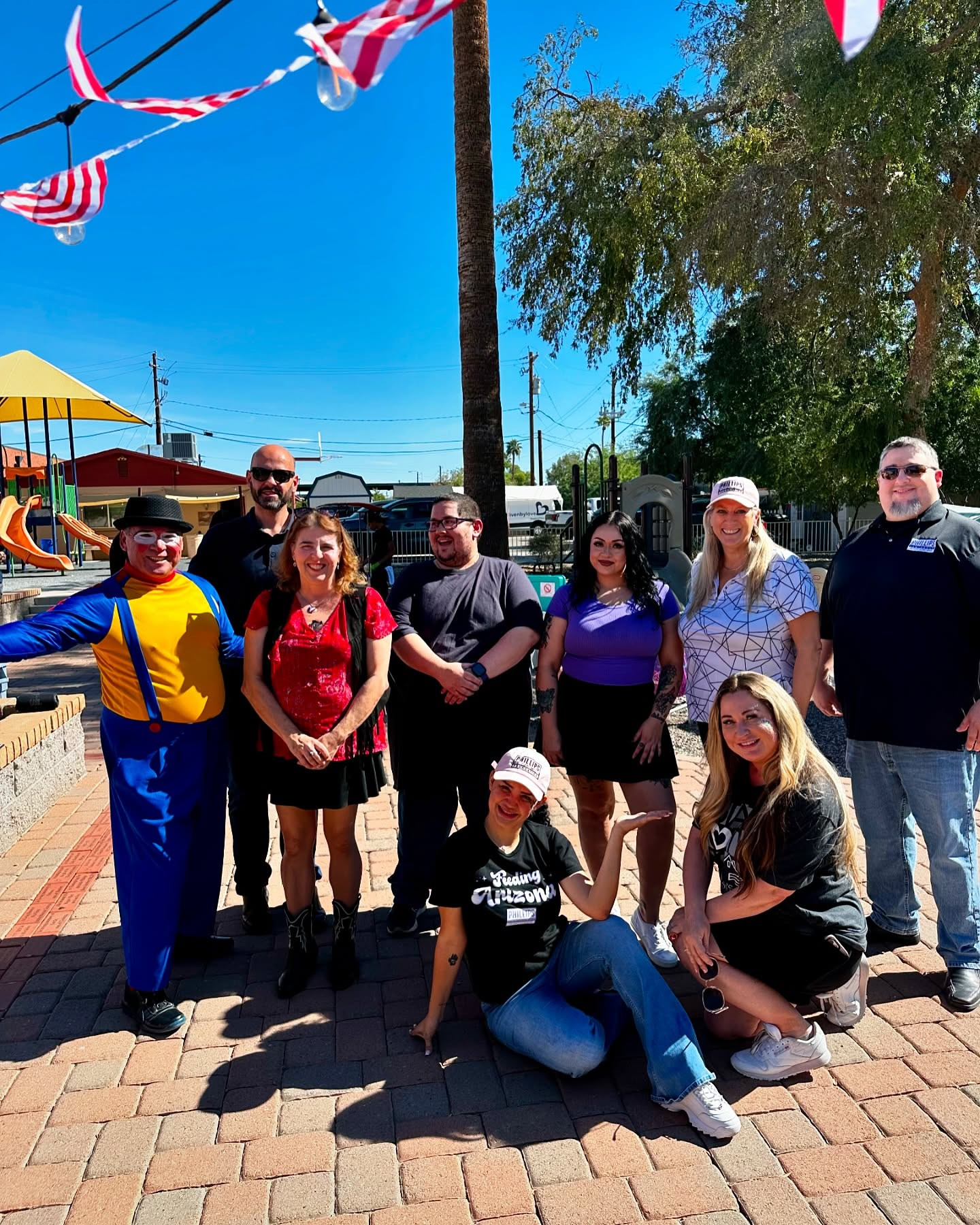 The team alongside our Managing Attorney volunteering at Maggie's Place. 