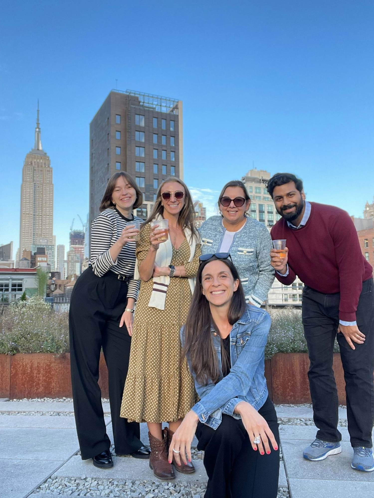 Enjoying our new office rooftop views!