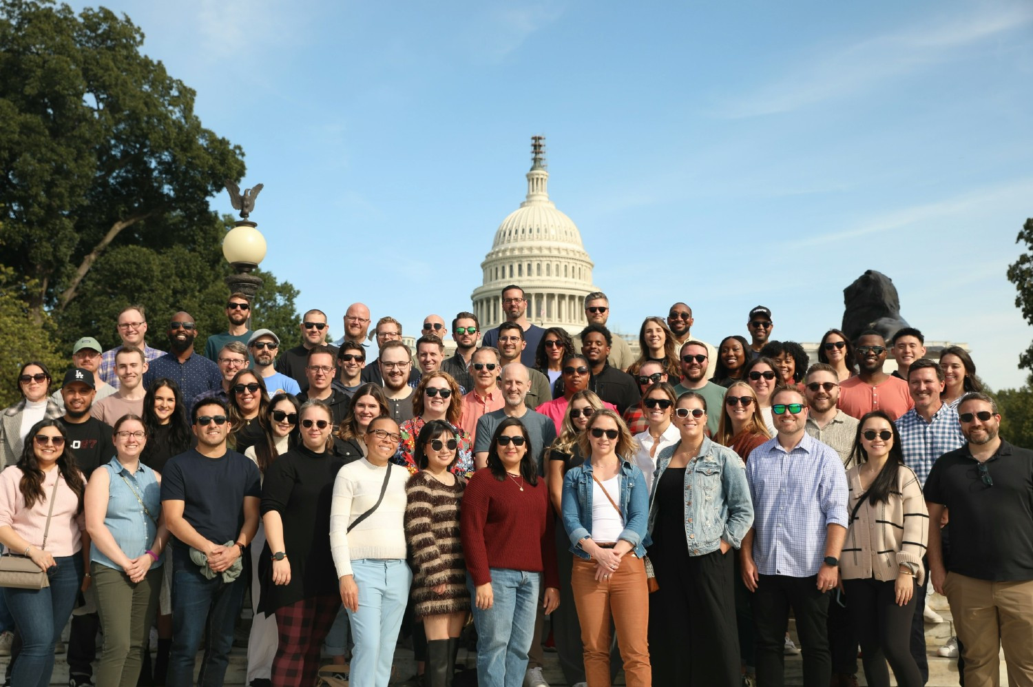 The Osano team at the U.S. Capitol during our 2023 Team Trip to Washington DC 
