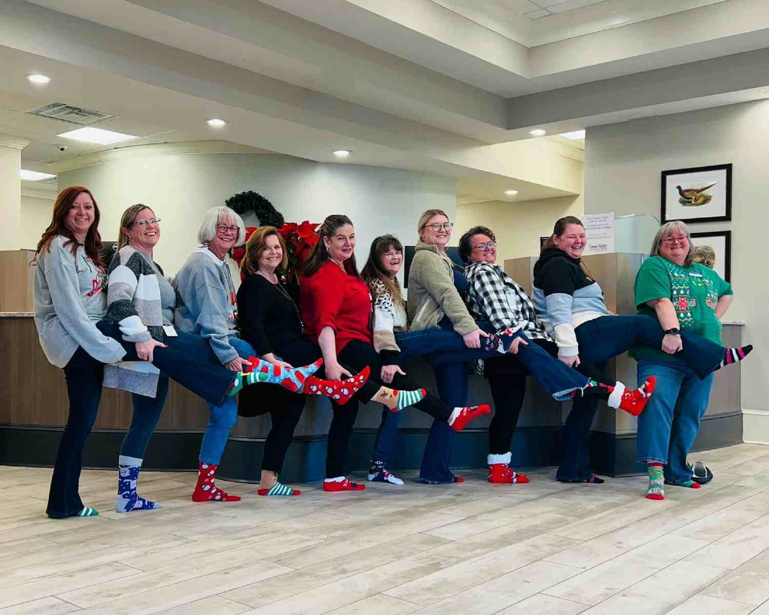 Holiday spirit week - silly sock day