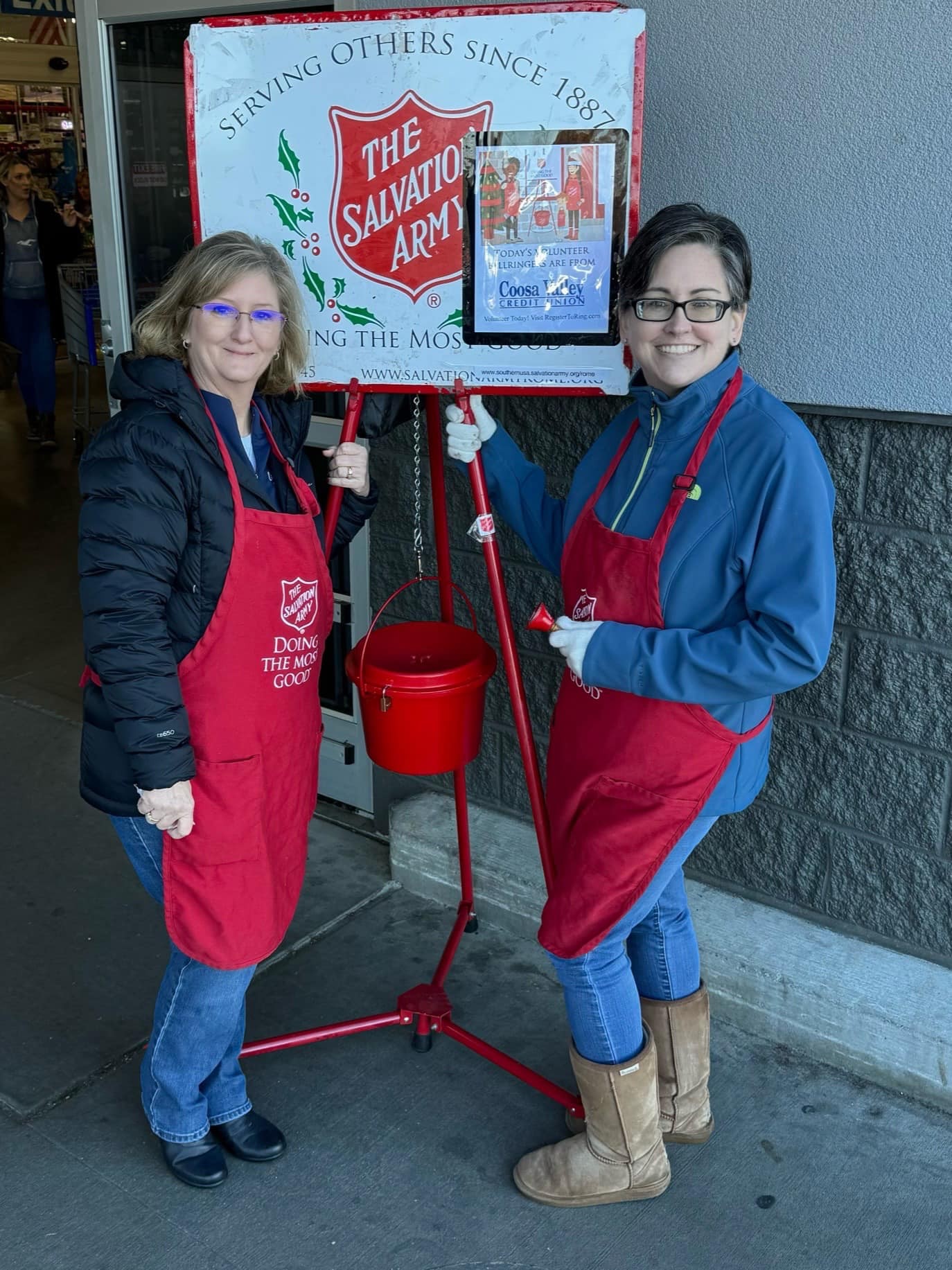 Employees volunteer for Salvation Army