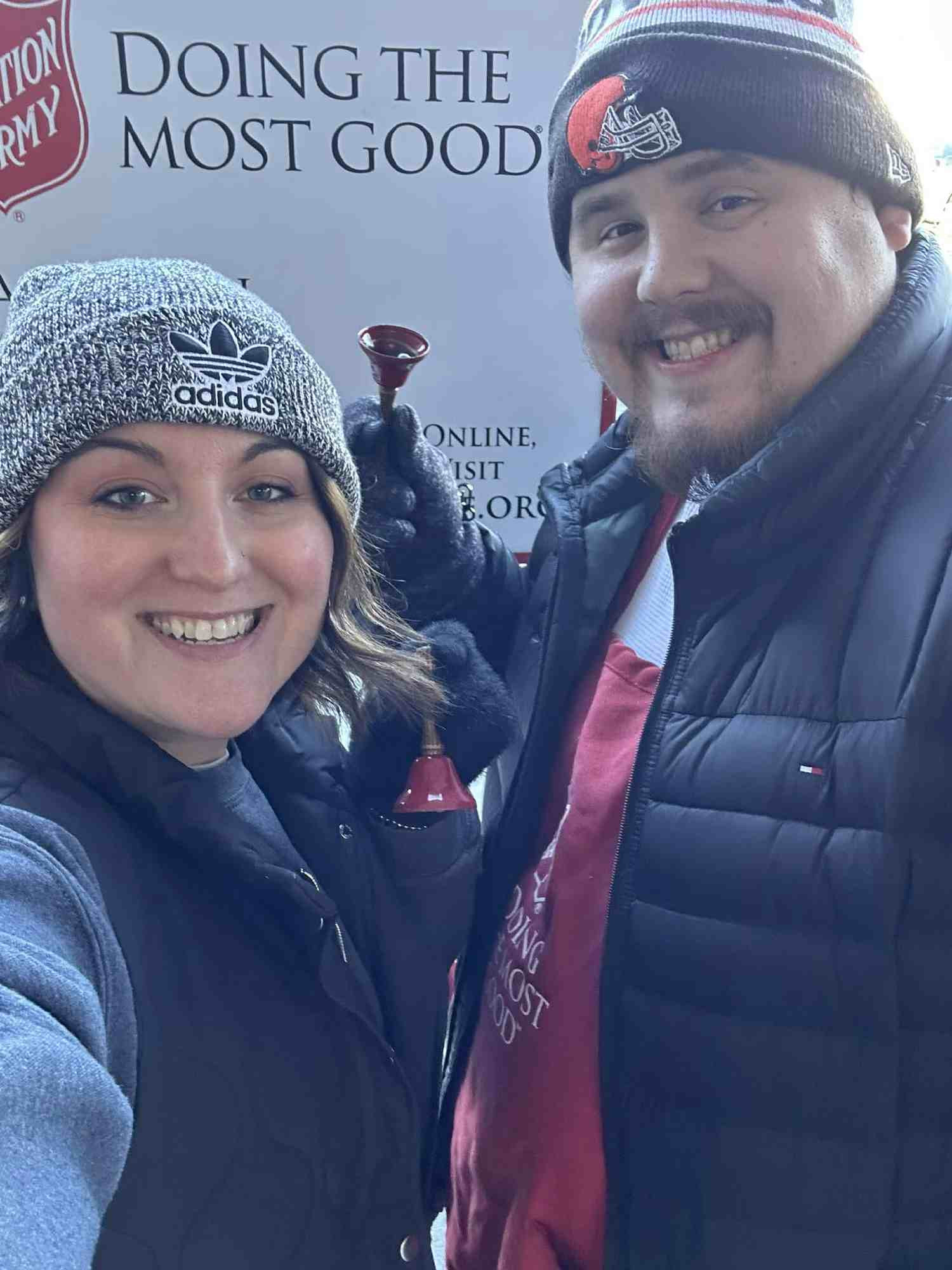 Employees volunteering for Salvation Army.