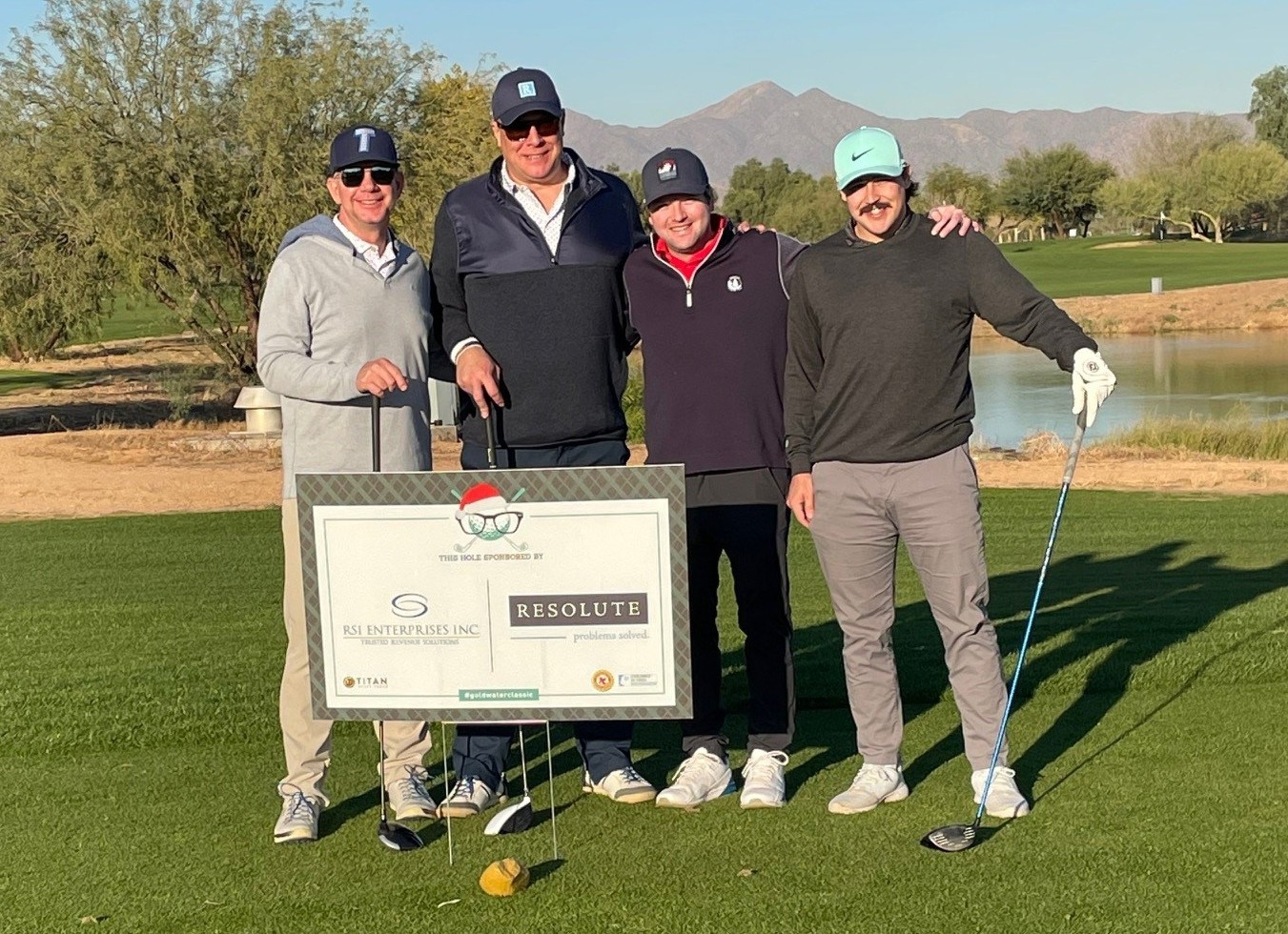 Team Resolute at the Goldwater Classic Golf Tournament, benefiting the Children In Need Foundation.