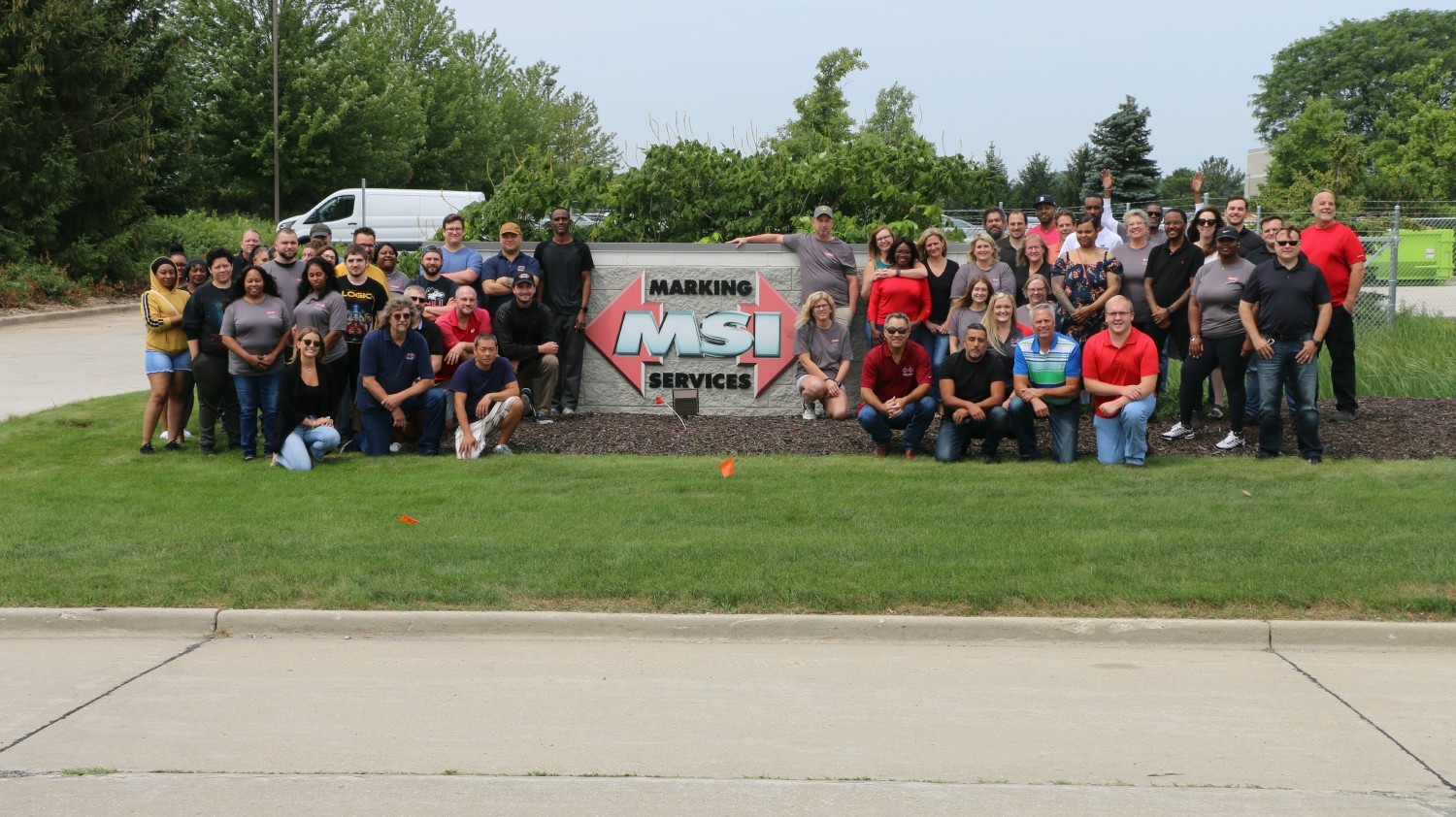MSI Milwaukee team gathered for 'Fun Friday' to enjoy a summer afternoon of yard games, snacks, and music.