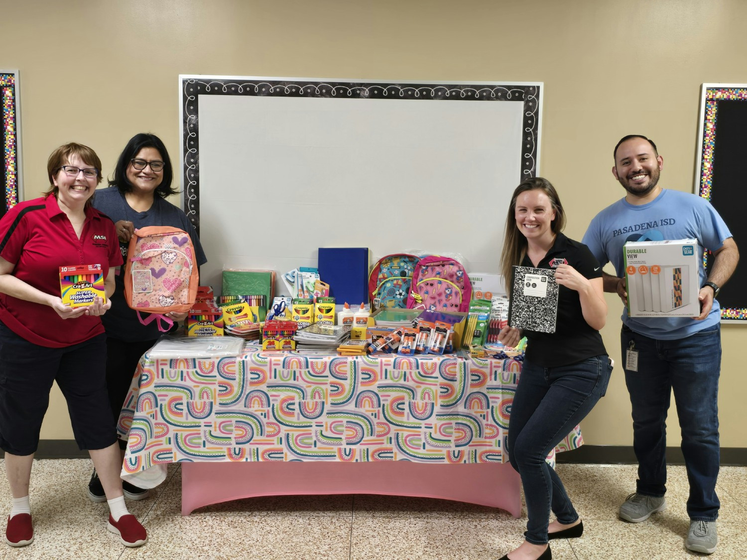 MSI enjoys supporting local communities through various donation events including school, food, and holiday toy drives.