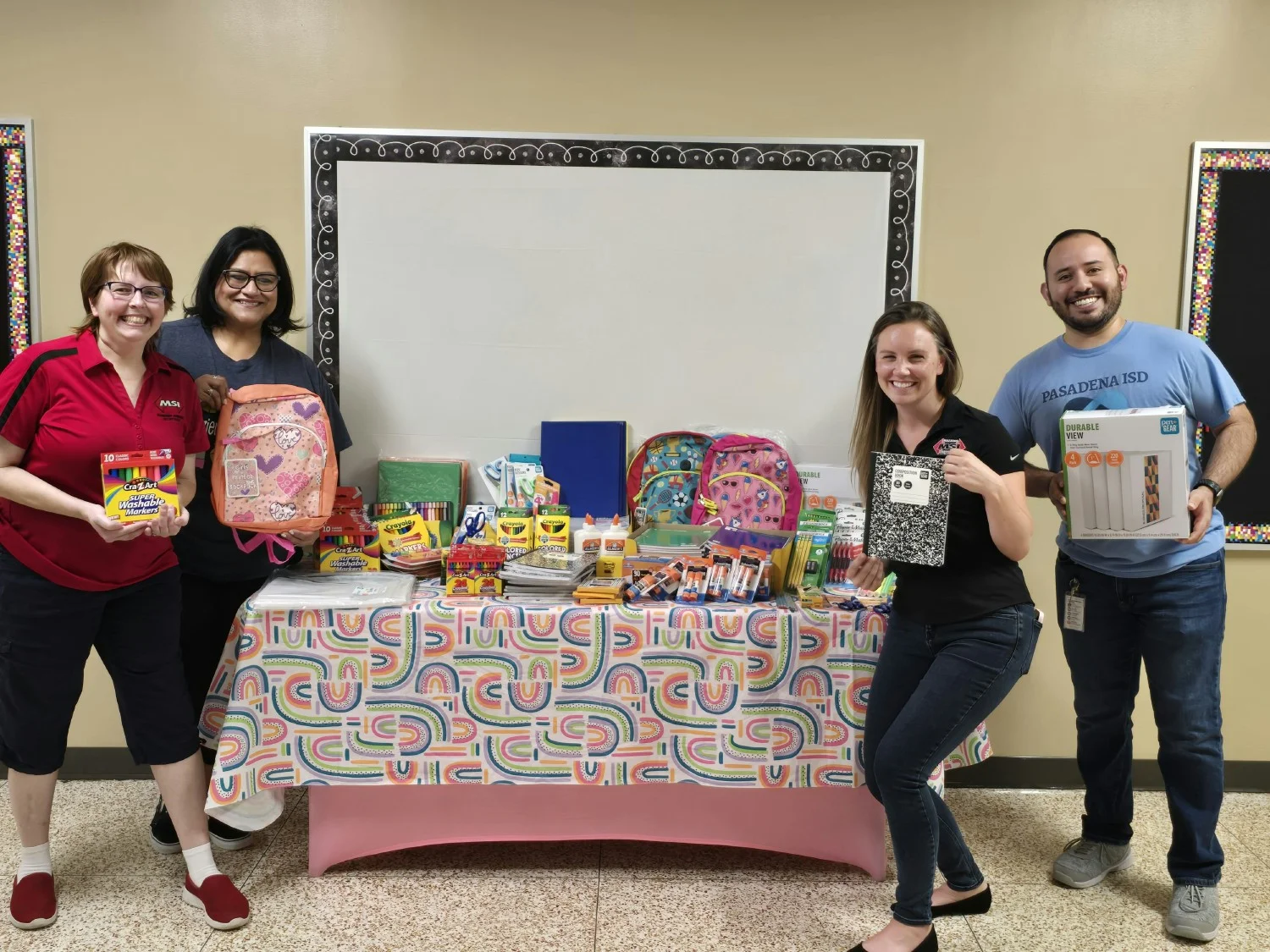MSI enjoys supporting local communities through various donation events including school, food, and holiday toy drives.