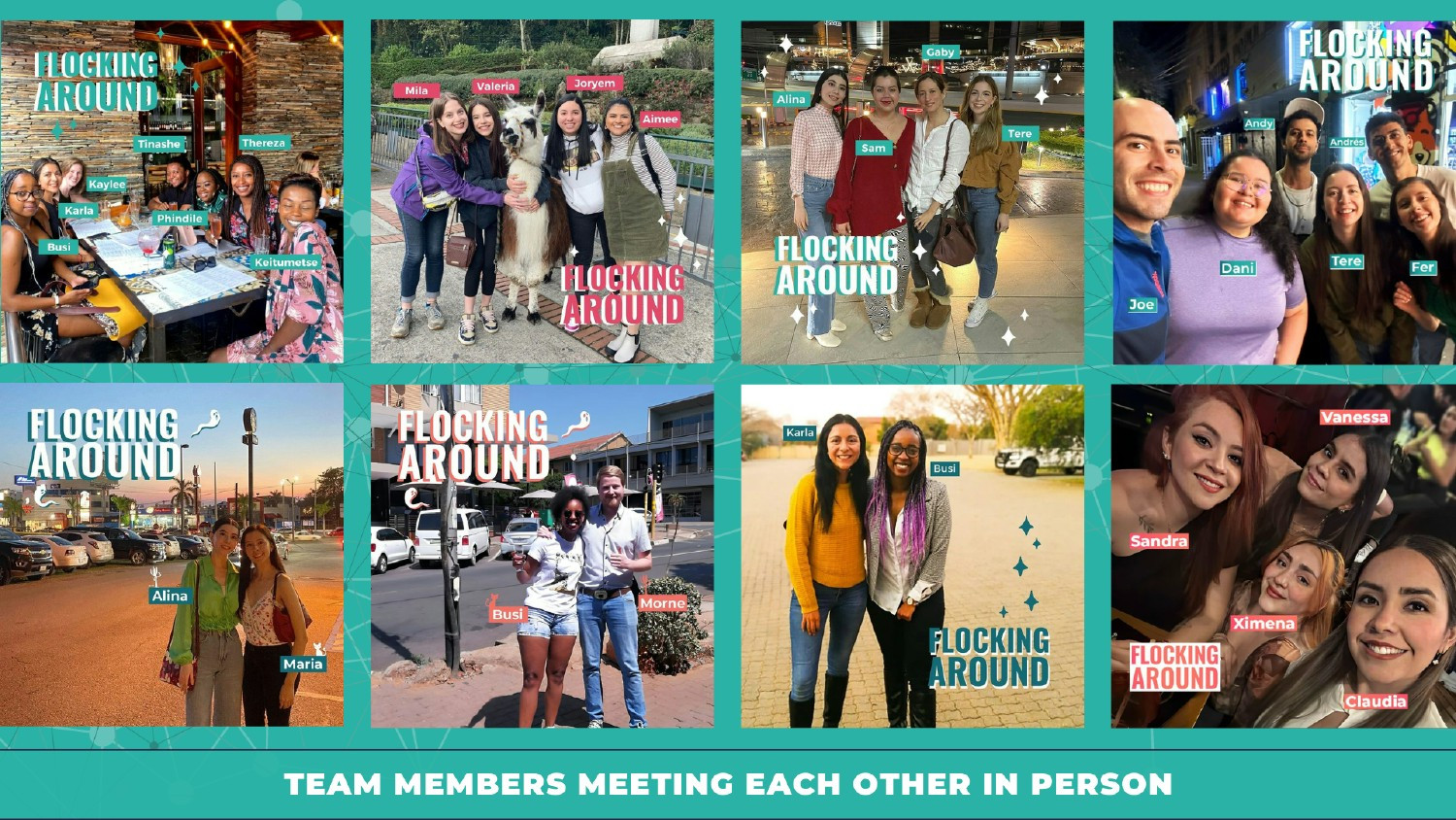 Our Team Members from different countries meet one another