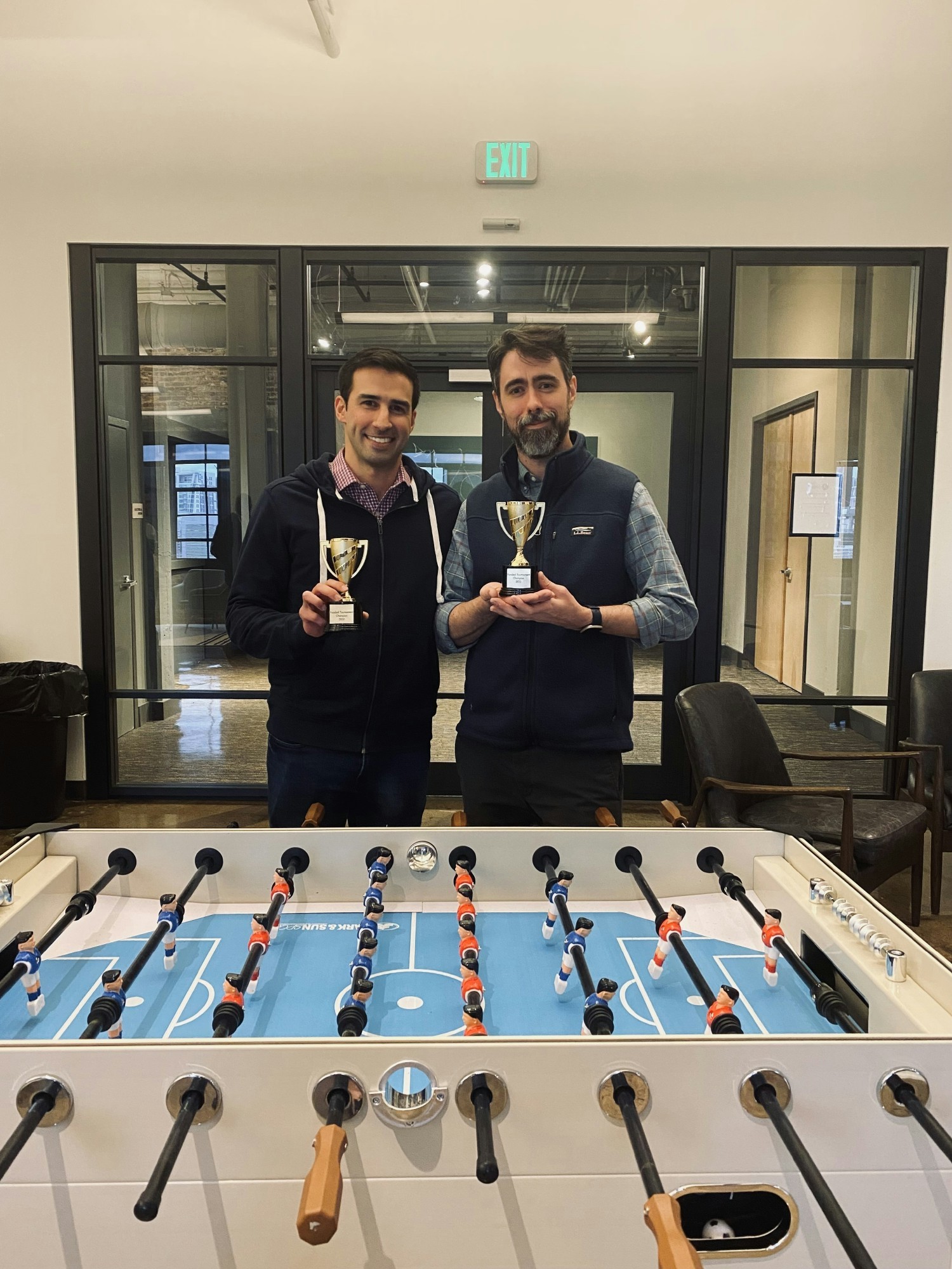 Foosball competition winners