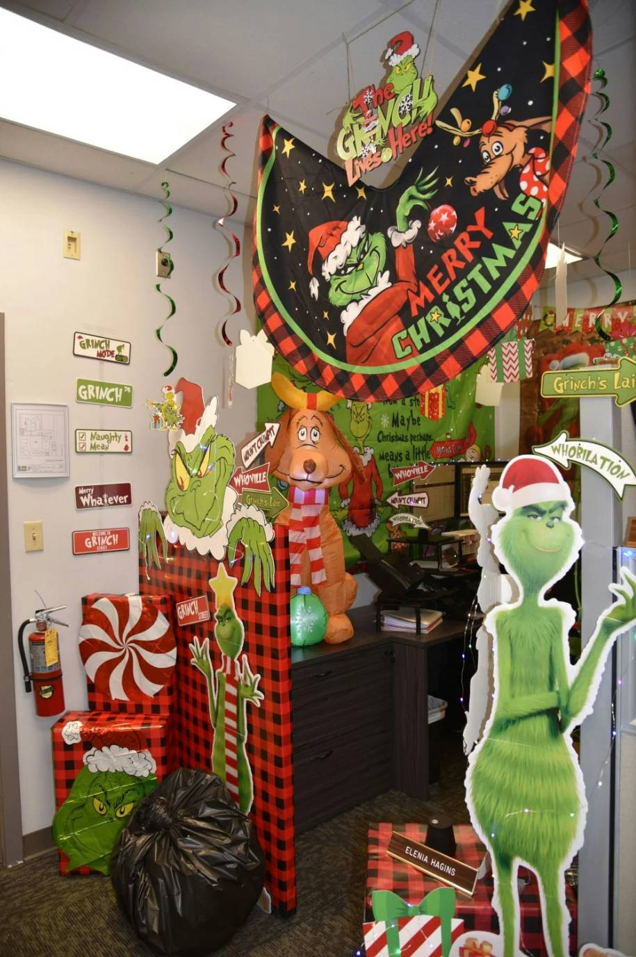 Friendly competition of who can decorate the best cubicle in the accounting department. Always something fun happening.