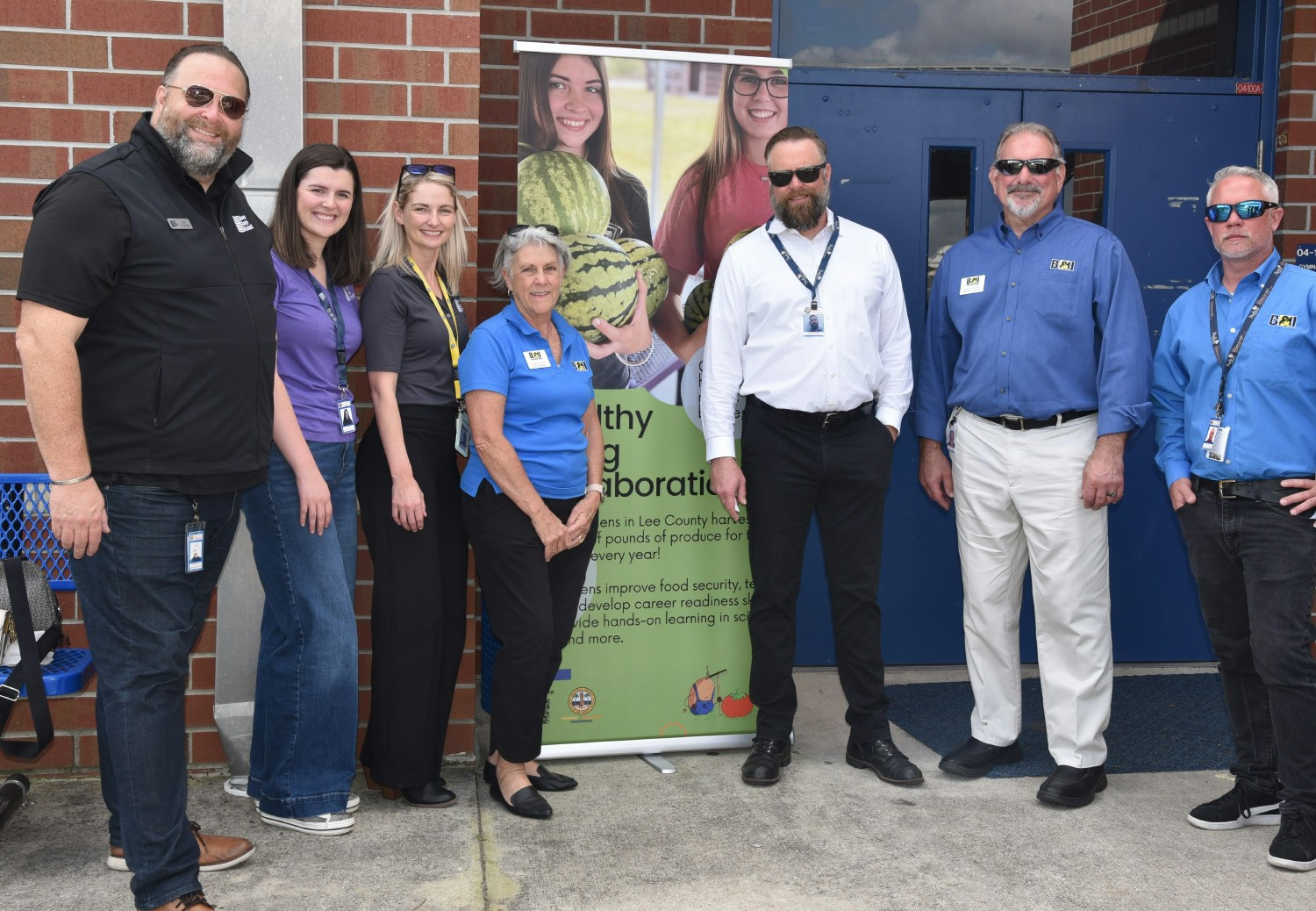 Supporting the School District's Healthy Living Collaboration school gardens. Our team supplied irrigation & man power.