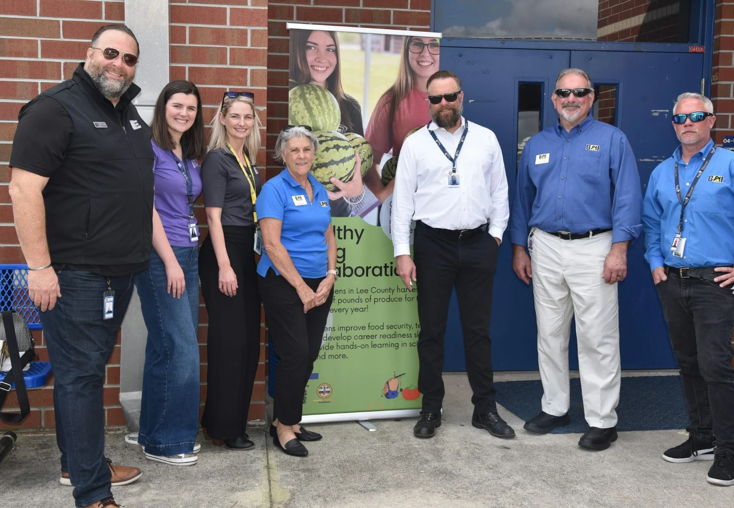 Supporting the School District's Healthy Living Collaboration school gardens. Our team supplied irrigation & man power.