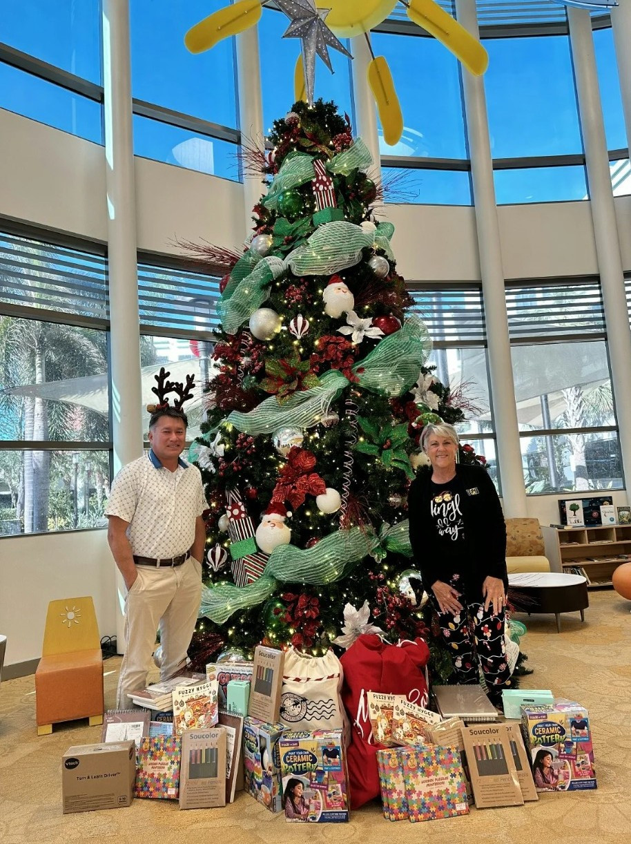 Holiday toy drive for regional children's hospitals in all our regions. Toys are collected from our employees annually.