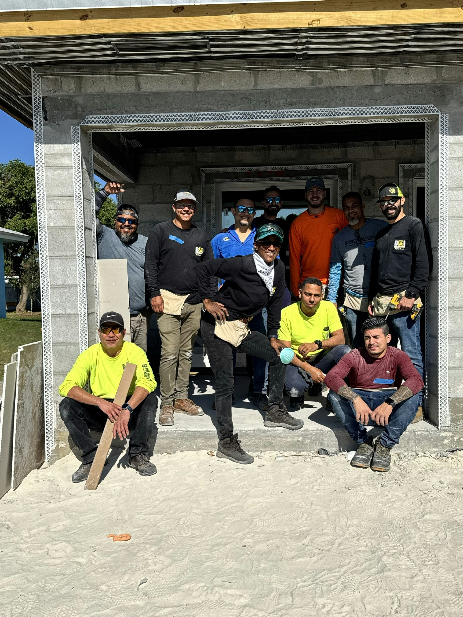 We support Habitat for Humanity in the South West and South East regions with wall raisings and housing builds.  