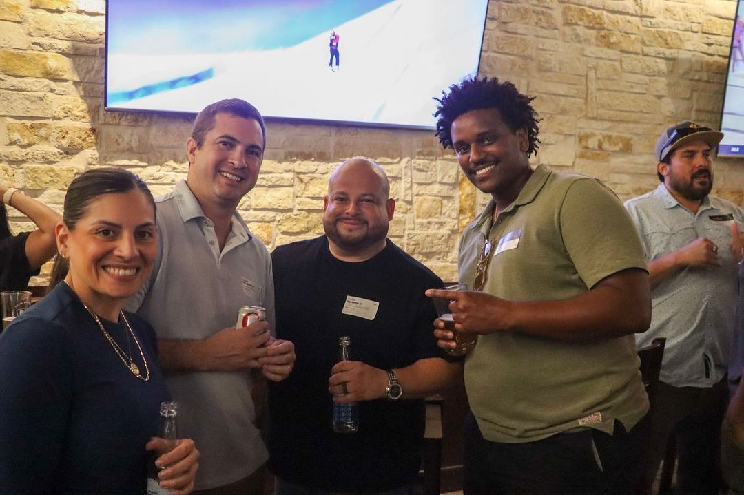 Agents and investors at an investment real estate happy hour hosted by the New Western team in Austin.
