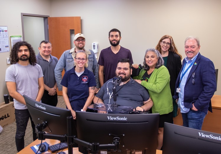 Members of the Northeast Lakeview College Cyber Defense program are recognized for their performance at a national competition