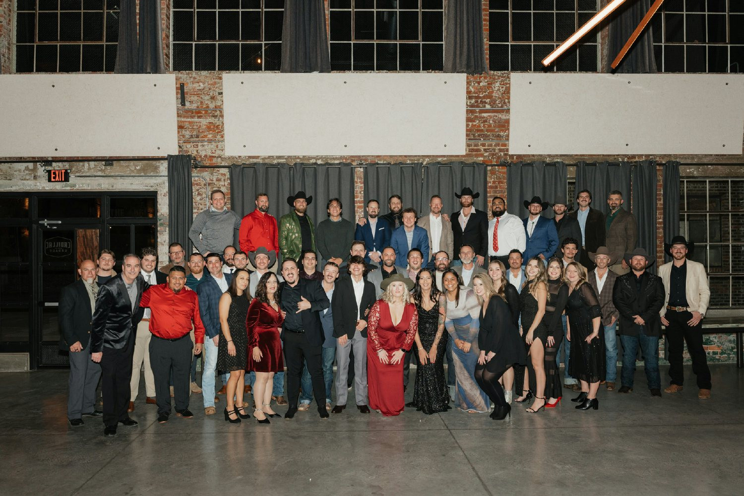 Employees at the annual Pinnacle Christmas Party 