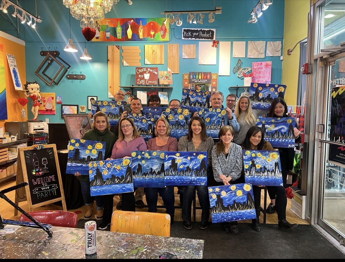MPAC Healthcare painting party in Chicago, IL.