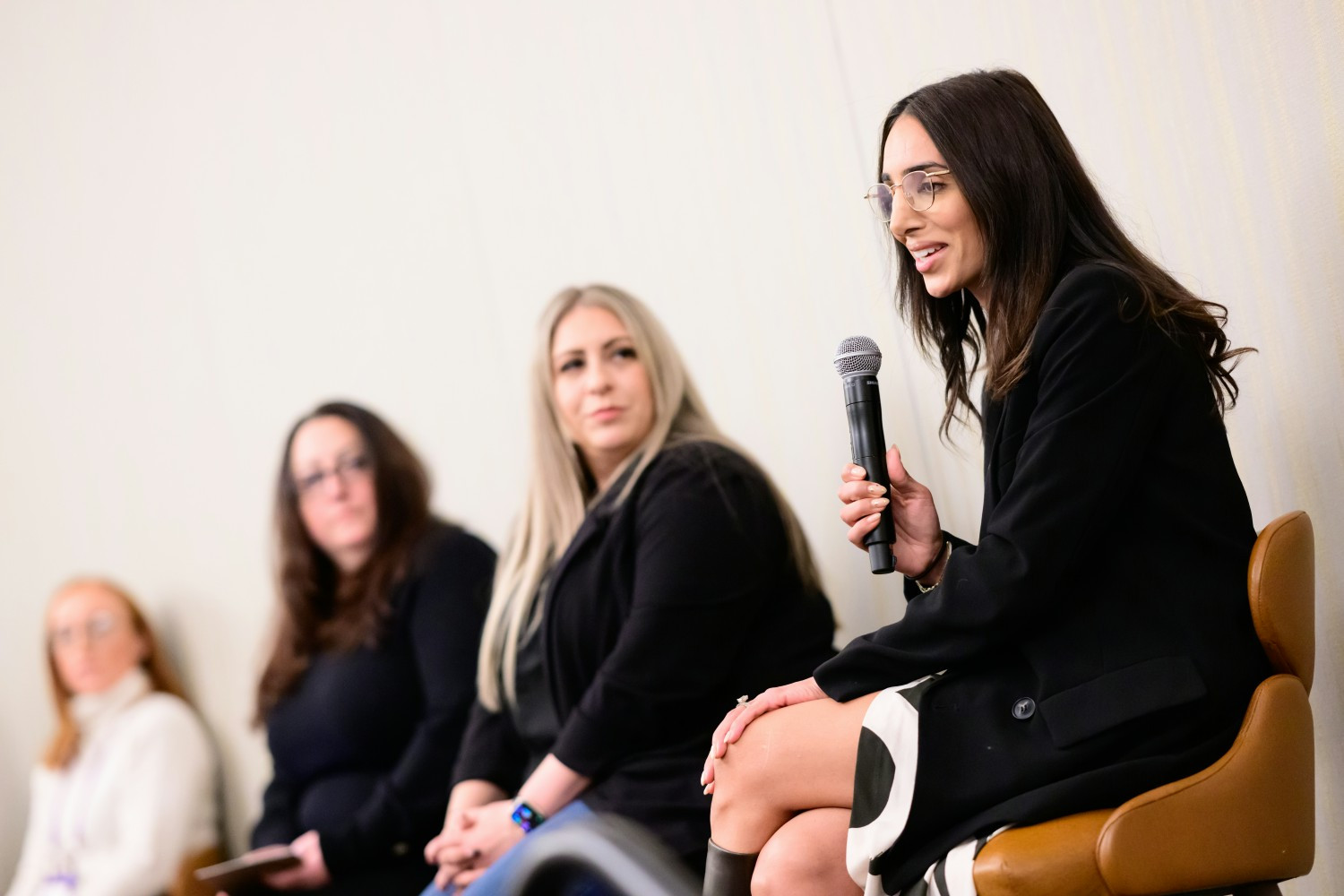 Panelists share insights and experiences during our Women of Planful lunch.