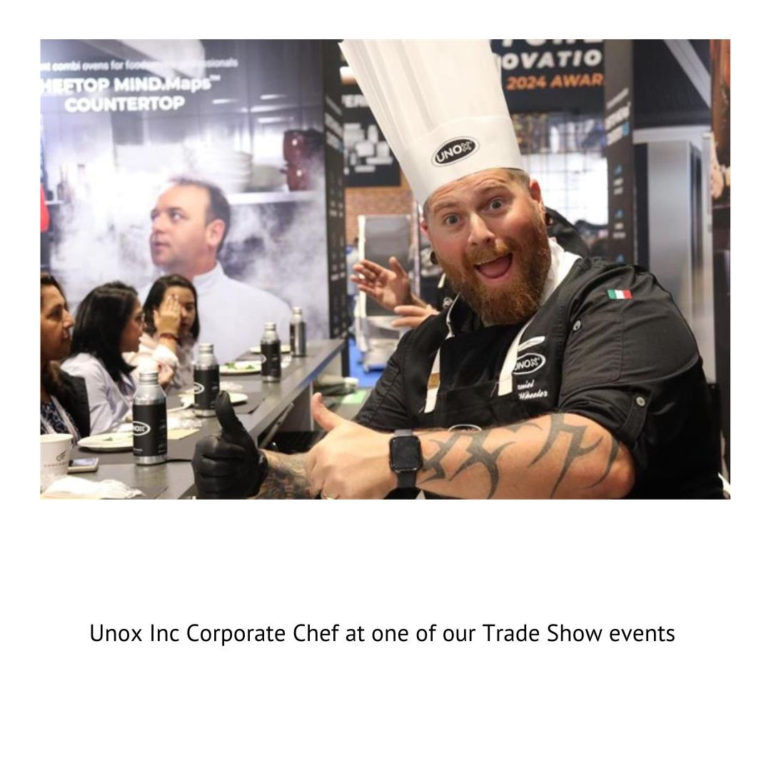 Corporate Chef doing a presentation at one of our Trade Shows