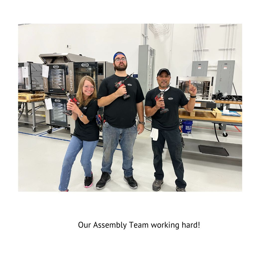 Assembly Team showing off their skills and hard work!