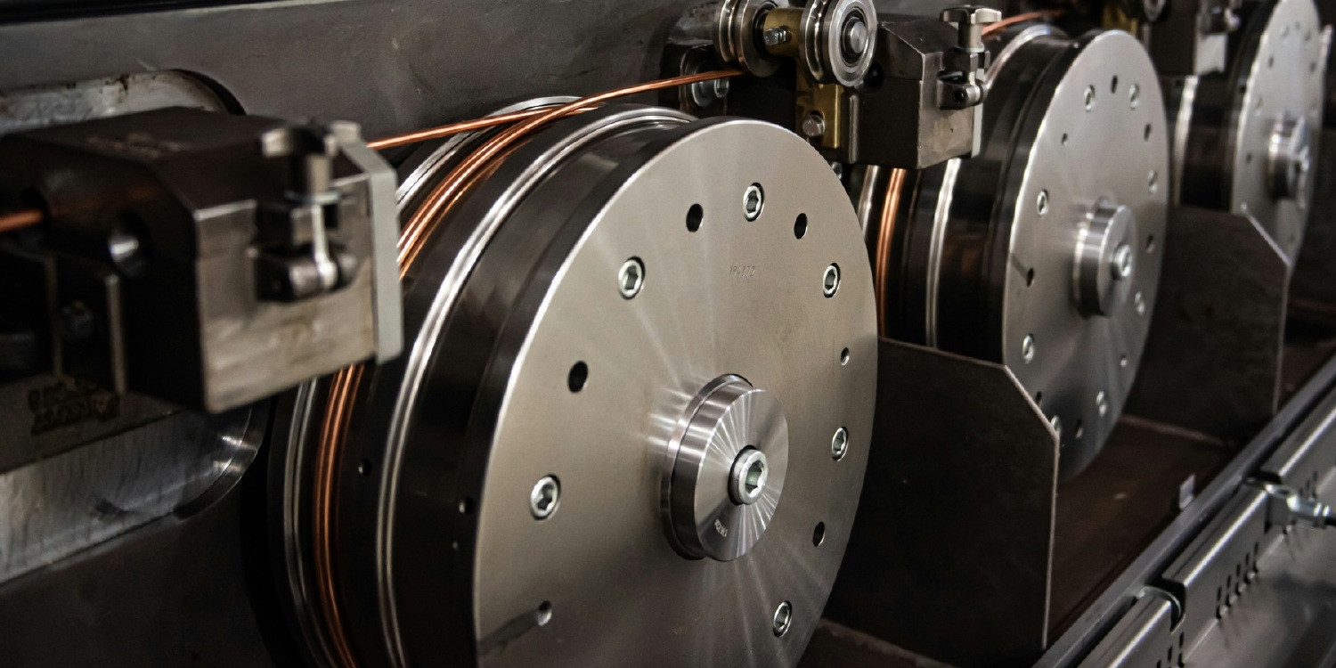 Wire being created in facility