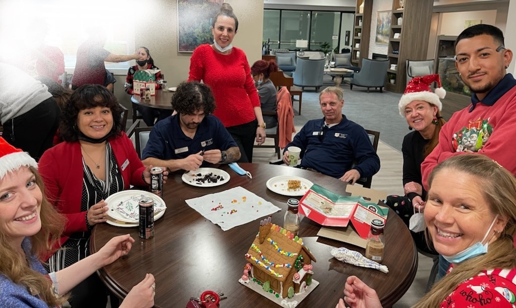 Holidays are never dull at the Manor Village! Gingerbread house competition, lots of treats, all smiles!